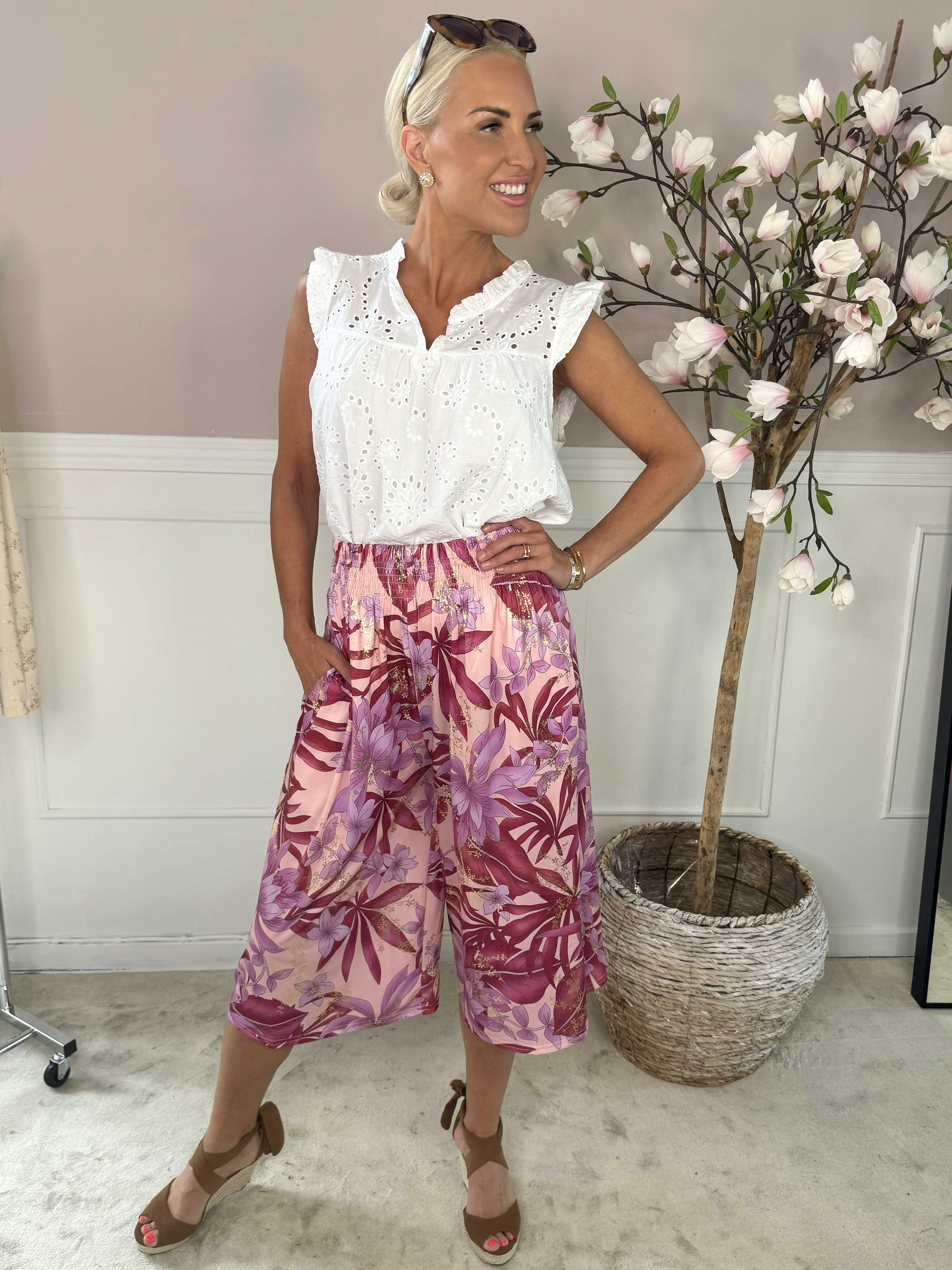 Pams Knickers - Knickers i elastisk stof med elastikkant